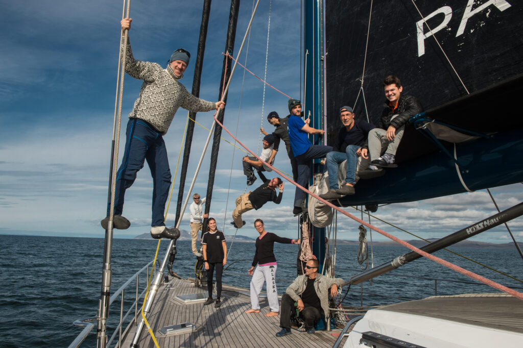 A breathtaking Arctic landscape with icy terrain and dramatic lighting.