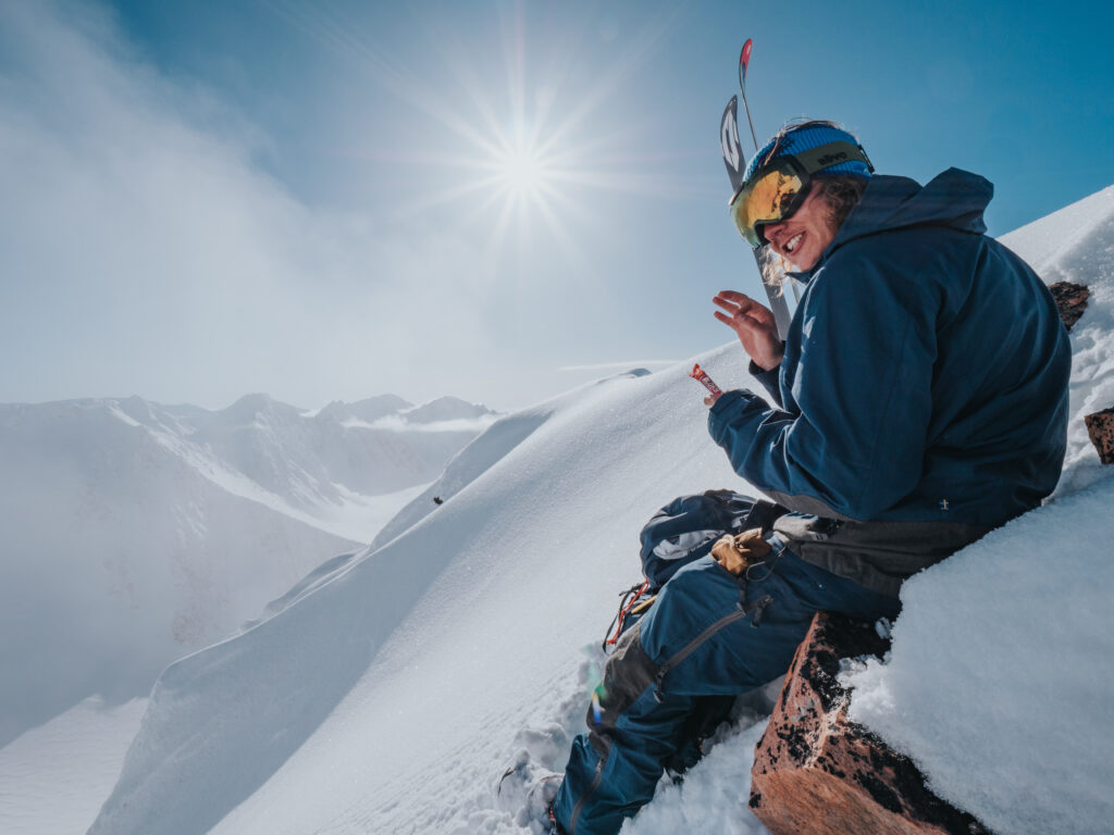 A person navigating a harsh, snowy landscape in Area 11