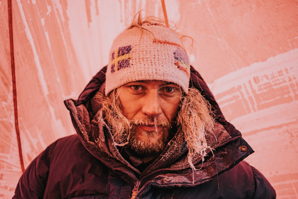 Stein Retzlaff during an expedition in challenging Arctic conditions.