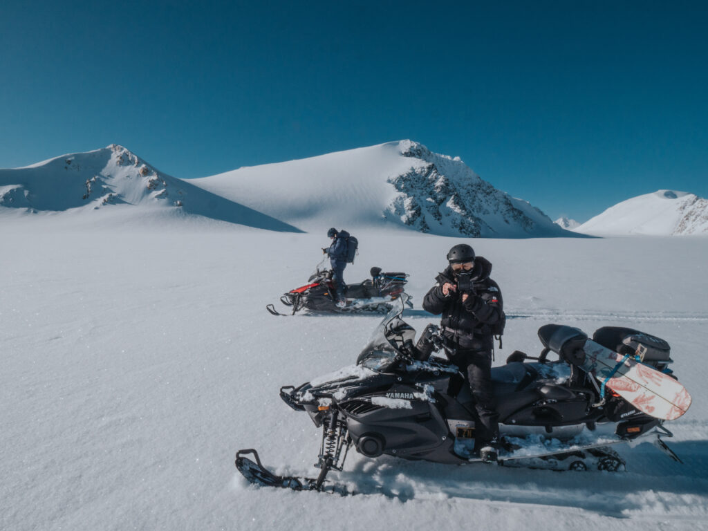 Stein Retzlaff and Thor in an Arctic or remote expedition setting