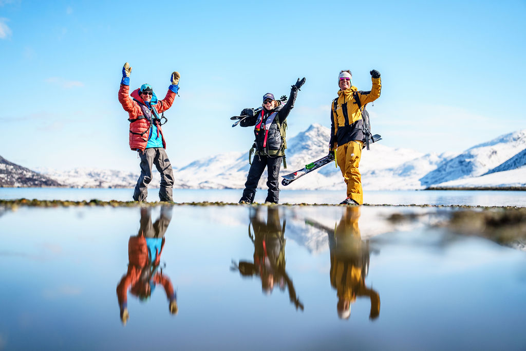 Ice Axe Expeditions member traversing a dramatic Greenland glacier.