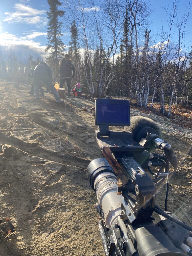 Close-up of a person in winter clothing, possibly during an outdoor expedition.