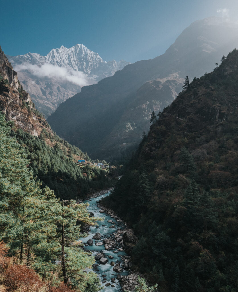 Portrait of an adventurer in cold-weather gear.