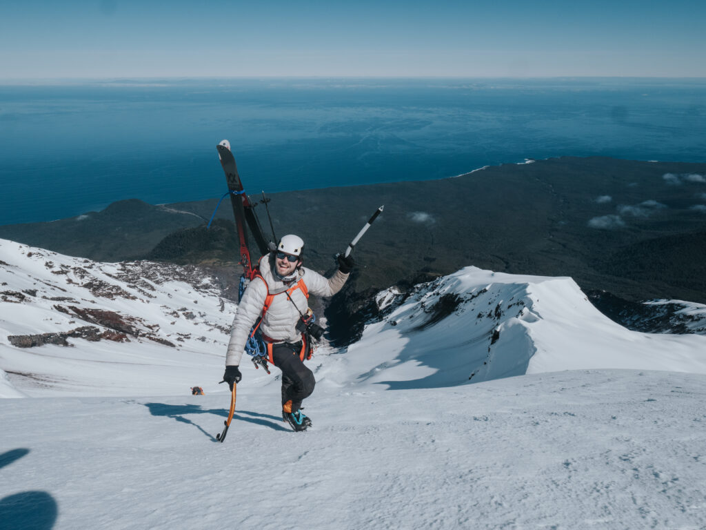 Stein Retzlaff trekking through Corcovado’s rugged terrain.