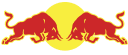 Red Bull logo with bold typography and iconic charging bulls.