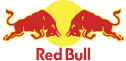 Variation of the Red Bull logo with branding elements.